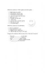 English worksheet: Present simple