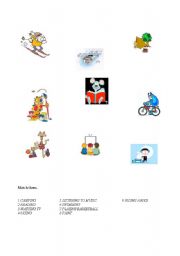 English worksheet: HOBBIES