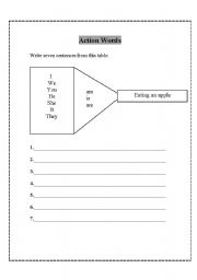 English worksheet: to be