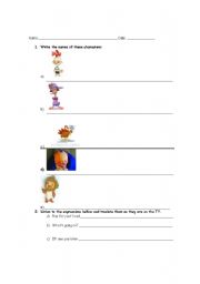 English worksheet: chuken the little