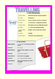 English Worksheet: Travelling