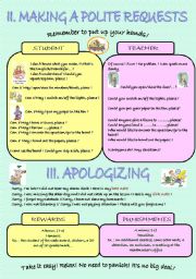 English Worksheet: My Classroom English Language Page 2 Polite Requests & Apologizing