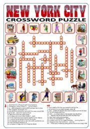 New York City Crossword Puzzle 24 words