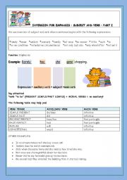 English Worksheet: SUBJECT AND VERB - INVERSION FOR EMPHASIS   PART I