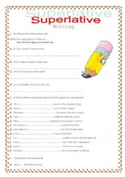 English Worksheet: Superlative 