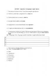 English worksheet: Adjectives / future plans / might / have to