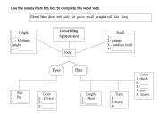 English Worksheet: Describing Appearance