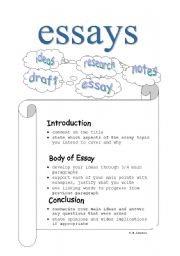 English Worksheet: Essay Notes