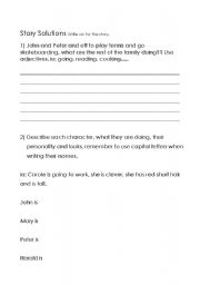 English Worksheet: family