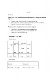 English worksheet: USED TO VRS BE USED TO