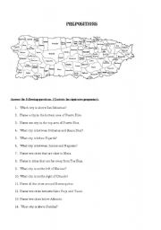 English worksheet: municipios de PR