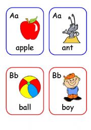 Alphabet words flashcards PART 1