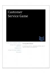 English worksheet: Customer service