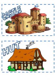 TYPES OF HOUSES FLASH CARDS