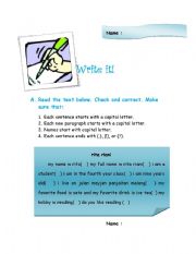 English Worksheet: Introducing myself