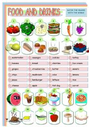 Food Matching - Esl Worksheet By Sandytita 47C