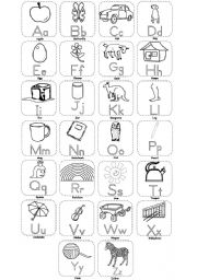 English Worksheet: The Alphabet