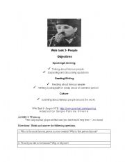 English worksheet: getting to know people 