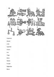 English worksheet: Star Signs