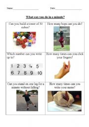 English Worksheet: maths-time