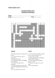 crossword puzzle 