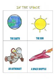 English Worksheet: In the Space