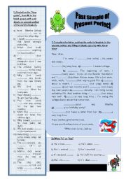 English Worksheet: Past simple- Present Perfect