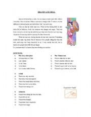 English Worksheet: Heaven and Hell