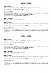 English worksheet: Book Review