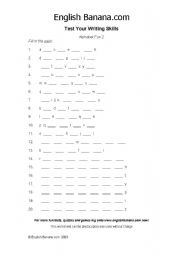 English worksheet: Complete the alphabet fun1 