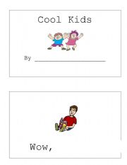 English worksheet: He/She High Frequency Word Book: Cool Kids