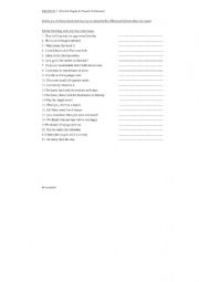 English Worksheet: present simple- present continious