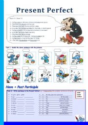 Present Perfect with the Smurfs