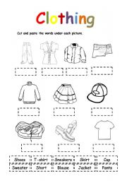 Clothing # 2 - ESL worksheet by brenes_cyn