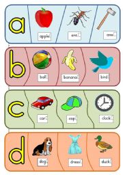 Phonics puzzles - a to h