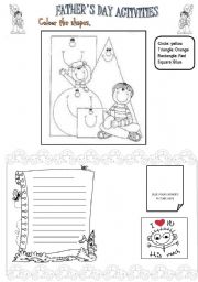 Father´s day worksheets