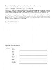 English worksheet: Family Tree