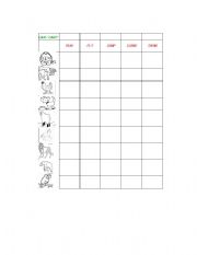 English worksheet: can-cant animals