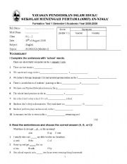 English Worksheet: English Test