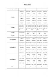 English worksheet: Guess who pairwork sheet (questions)