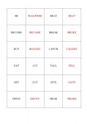 English worksheet: Memory game