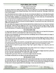 English Worksheet: Story Completing