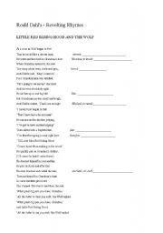 English worksheet: Little Miss Red Riding Hood - Text