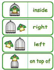 Where is the Bird Preposition Dominoes  and Memory Cards 1 of 2 (With Poster,  Poem and Drawing Activity)