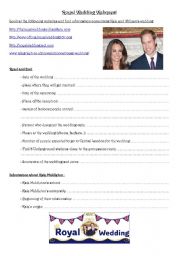 Royal Wedding Webquest