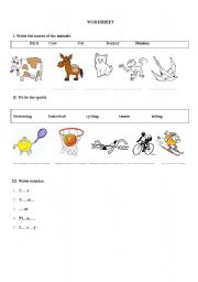 English worksheet: Quiz