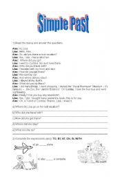 English Worksheet: simple past