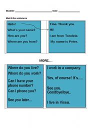 English Worksheet: Presentation