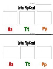 English Worksheet: Letter Flip Chart