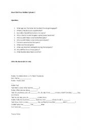 English worksheet: himym s1e2